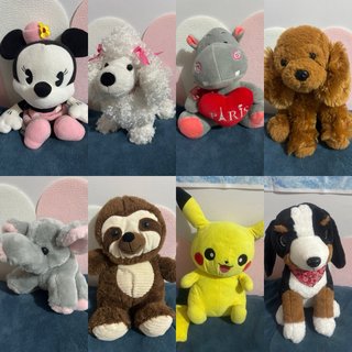 peluches varios ( Precio unidad)