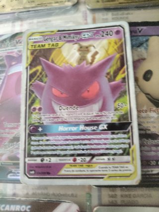 Carta Pokémon Gengar & Mimikyu GX 240 HP