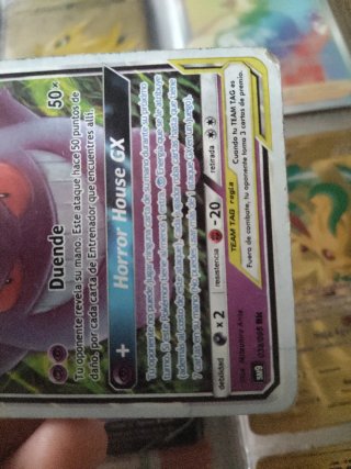 Carta Pokémon Gengar & Mimikyu GX 240 HP