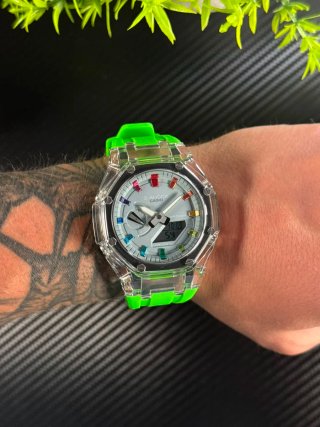 Reloj G-Shock Transparente y Verde