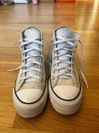 Converse plataforma blancas talla 37