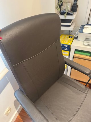 Silla de oficina marrón 2 unidades