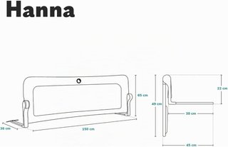Barrera de cama Hanna Lionelo