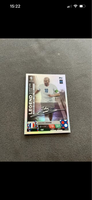 Zinedine Zidane LSS 8 Signature Style Topps de segunda mano por 12