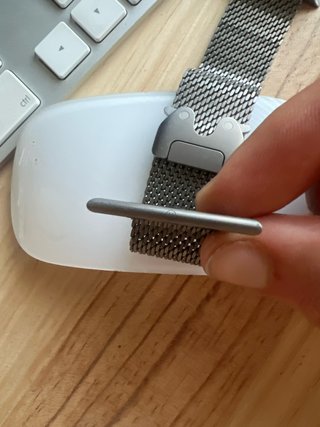 Pulsera Milanese Loop Titanio Natural 49mm M