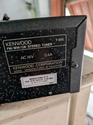 Kenwood T-85L Sintonizzatore Hi-Fi Nero