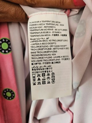 Vestido Bimba y Lola rosa estampado M