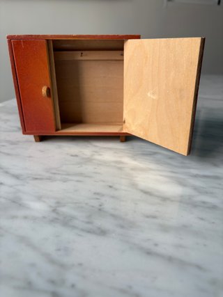 Armario Alemán de Madera Casa Muñecas 1:12