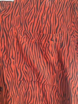 Vestido camisero estampado animal print