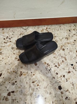 Sandalias de plataforma negras