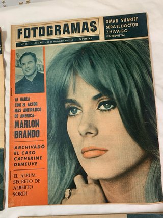 Lote de cuatro Revistas antiguas Fotogramas 1964