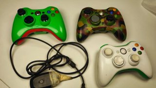 3 mandos xbox 360 y receptor