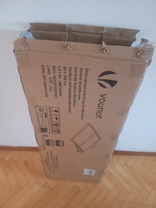 Marquesina para puerta exterior