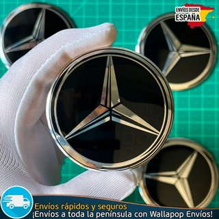 Emblemas Mercedes 60mm x4 Tapacubos Centro Llantas