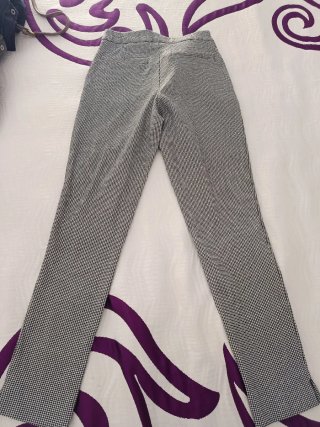 Pantalón mujer estampado blanco y negro T38