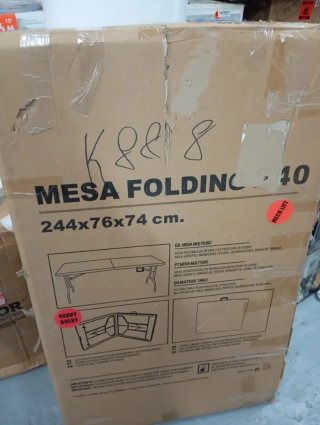 Mesa Plegable Portátil 240x74x74cm