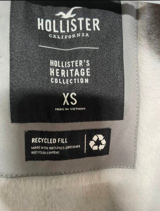 Chaqueta Hollister Gris Mujer