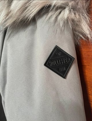 Chaqueta Hollister Gris Mujer