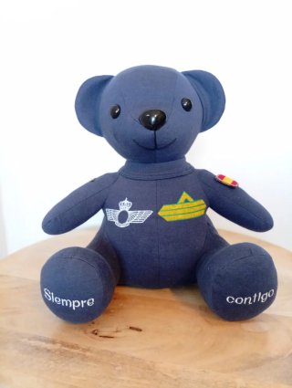 Oso de peluche azul personalizado