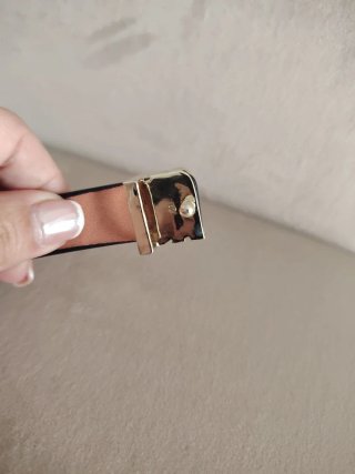 Cinturón CH de Carolina Herrera Negro y Dorado