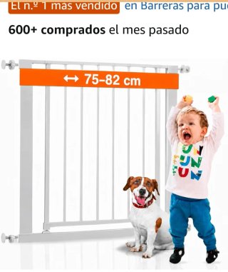 Barrera de seguridad para escaleras 75-82 cm