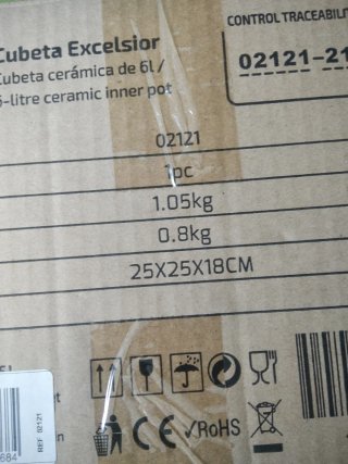 Cubeta Cerámica Excelsior 6L Cecotec, Ollas GM