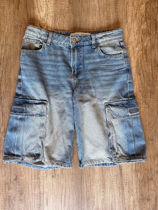 Jorts Vaqueros Cargo Bershka