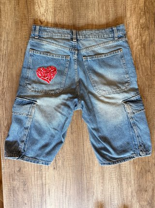 Jorts Vaqueros Cargo Bershka