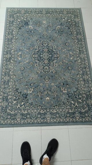 Alfombra diseño clásico 130x168 cm