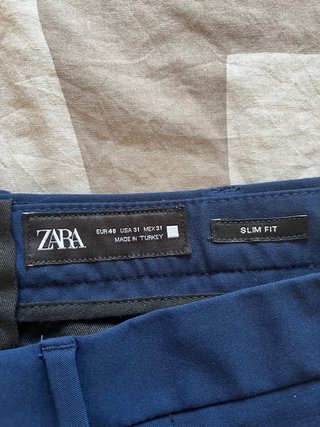 Pantalón de traje azul