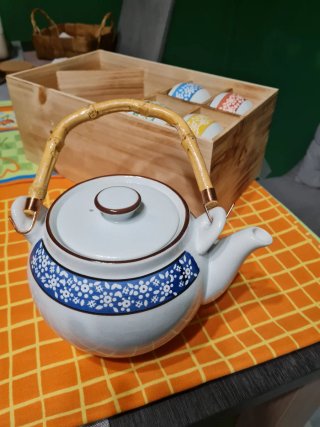 Juego de té oriental cerámica
