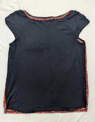 Camiseta Zara Estampado Animal Print Cremallera