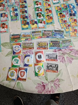 Lote 138 Stickers Mundial 2026 sin repetir
