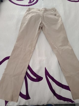 Pantalón mujer talla 38 beige