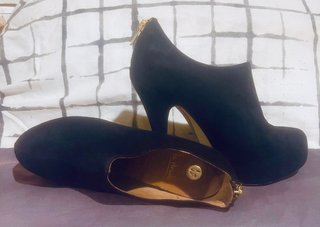 Botines LA STRADA negros tacon alto talla 40