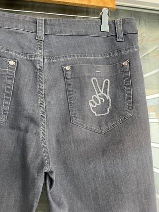 Pantalón Vaquero Gris Talla 30