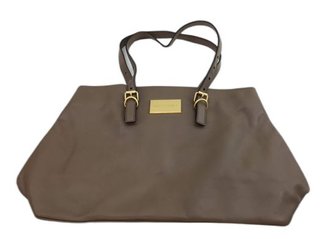 Bolso Bimba y Lola Asa Larga Marrón y Dorado