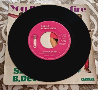 45 giri Sheila B.Devotion You light my Fire