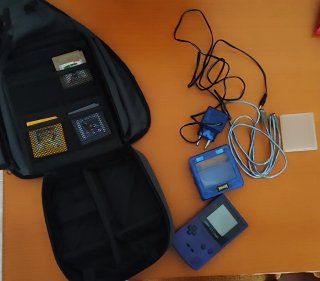 Consola Game Boy Color Morada + 7  Juegos