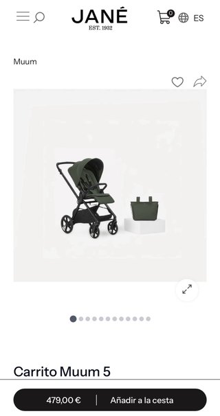 Carrito Jané Muum 5 NUEVO SIN USO