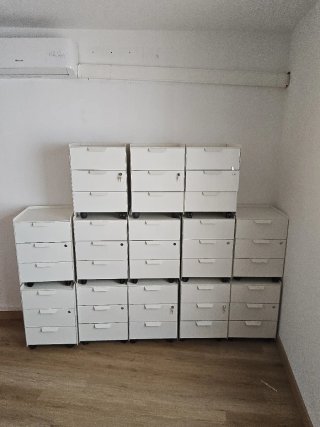 Cajonera metálica blanca Trotten de Ikea