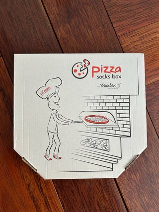 Calcetines con estampado de pizza