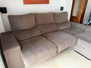Sofá Chaise Longue Gris 260
