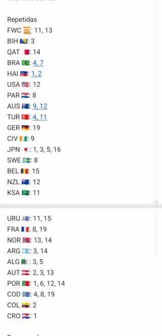 Cromos Mundial