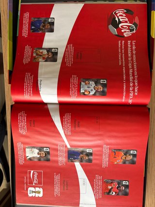 Cambio cromos Mundial por cromos Coca-Cola