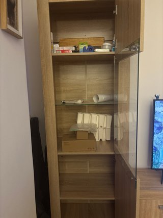 Mueble de salón modular madera clara