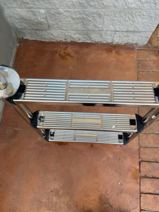 Escalera Piscina Seguridad Metal y Plástico
