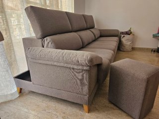 Sofá modular gris 2,90m