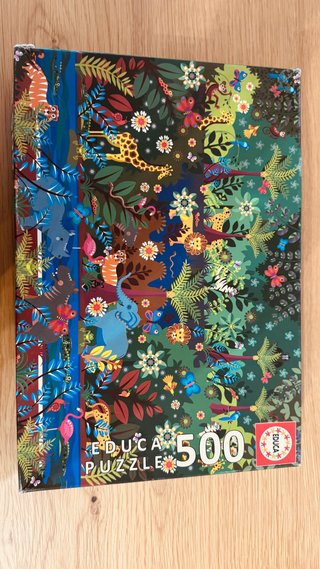 Puzzle Educa 500 Peças Selva Colorida