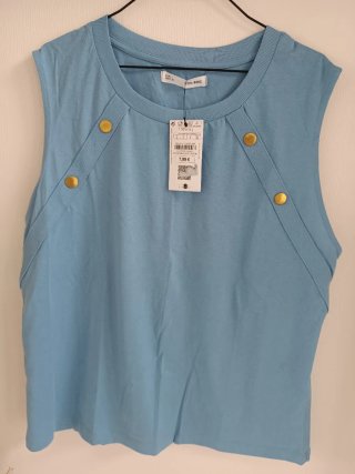 Camiseta Sfera sin mangas azul Talla L